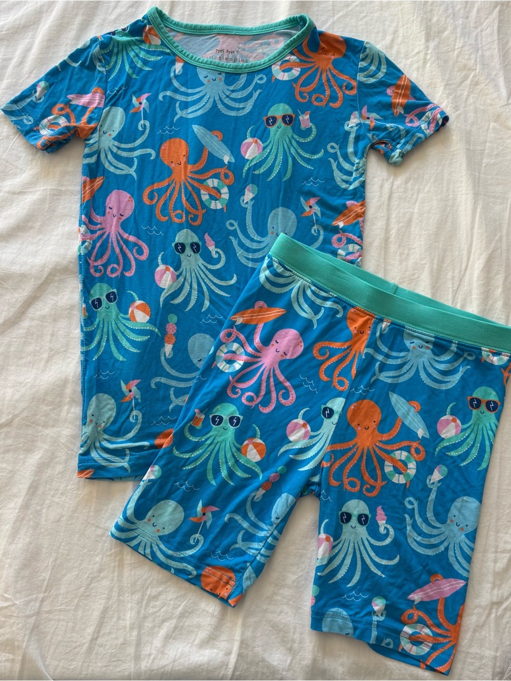 Little Sleepies Octopus Party Two-Piece Pajama Set Size 7/8